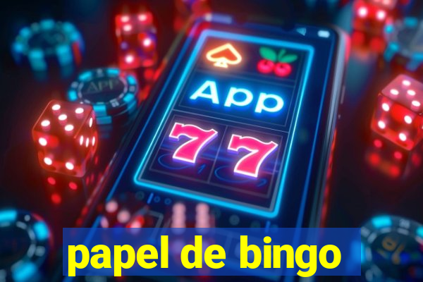 papel de bingo